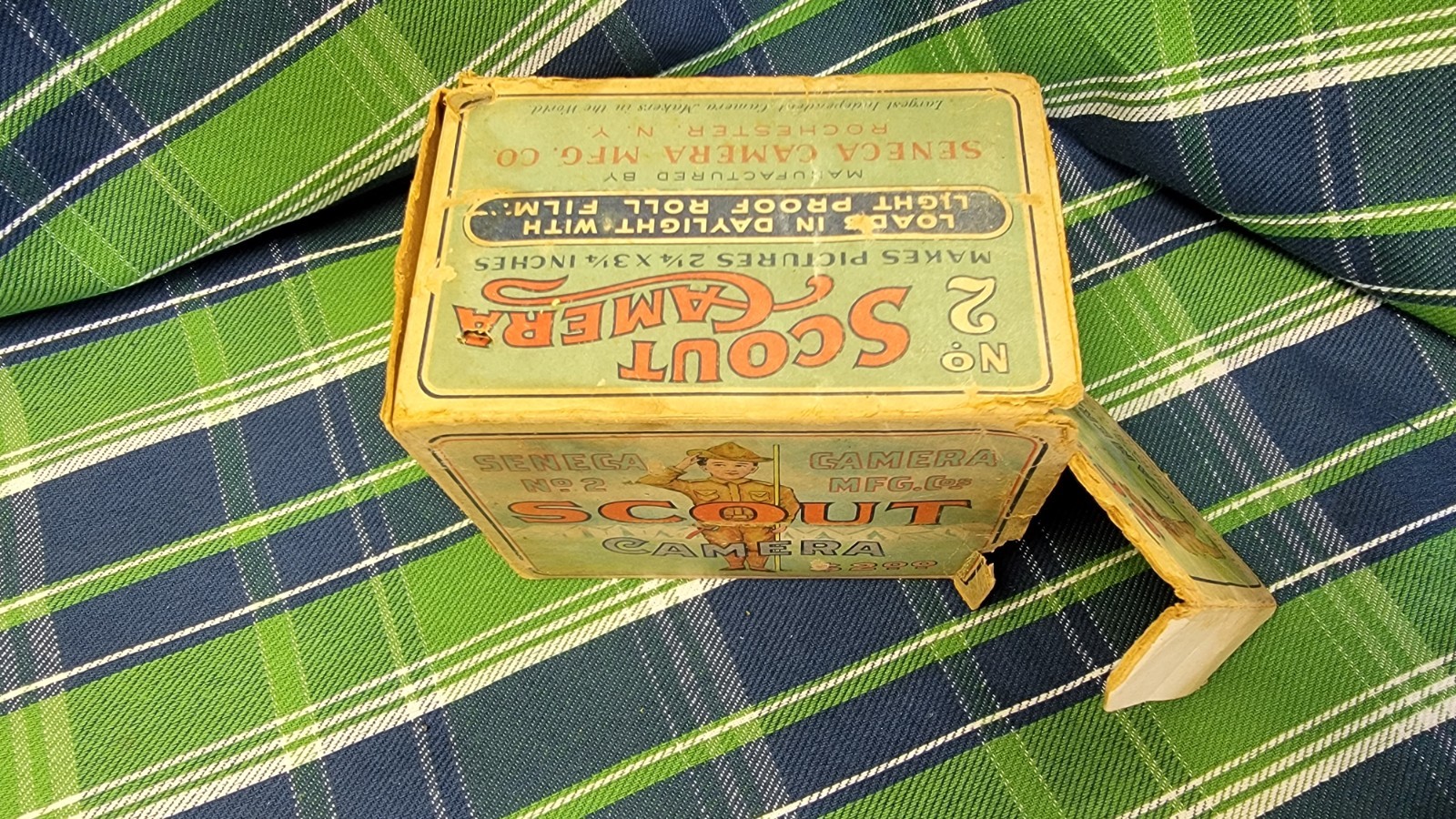 Vintage Seneca No. 2 Scout Camera in Original Box And Manual