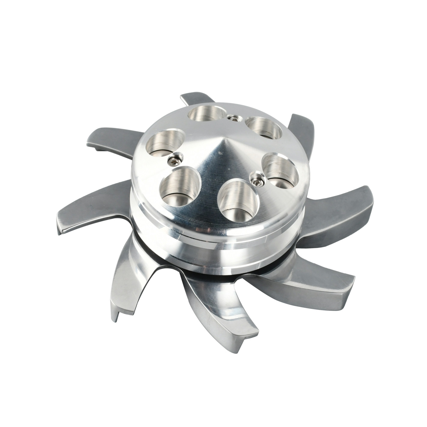 Single Groove Billet Pulley & Fan for GM SBC BBC Chevy Holden Alternator