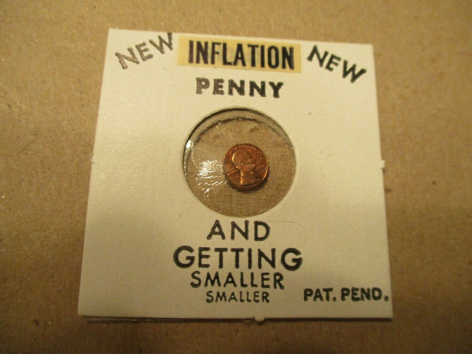 Richard Nixon Inflation Penny Cent 1974 Coin Campaign Presidential President 1c