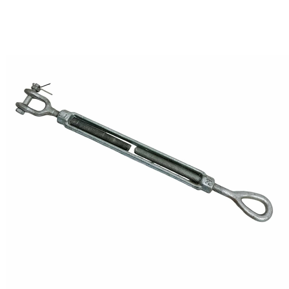 Hot Dip Galvanized Drop Forged JAW EYE Turnbuckle Pulley 1/2" x 9" , 2200 Lb-WLL