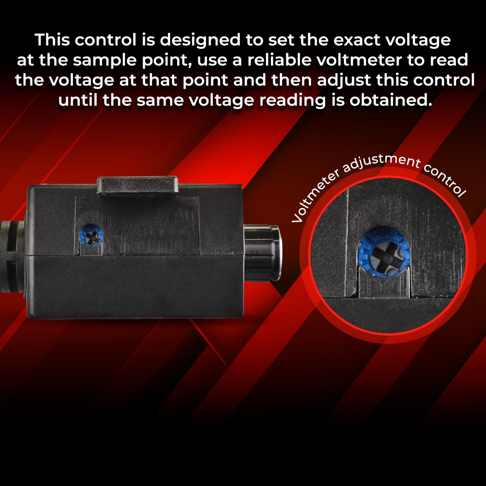 DS18 BKVTR Universal Bass knob with volt meter and temperature display