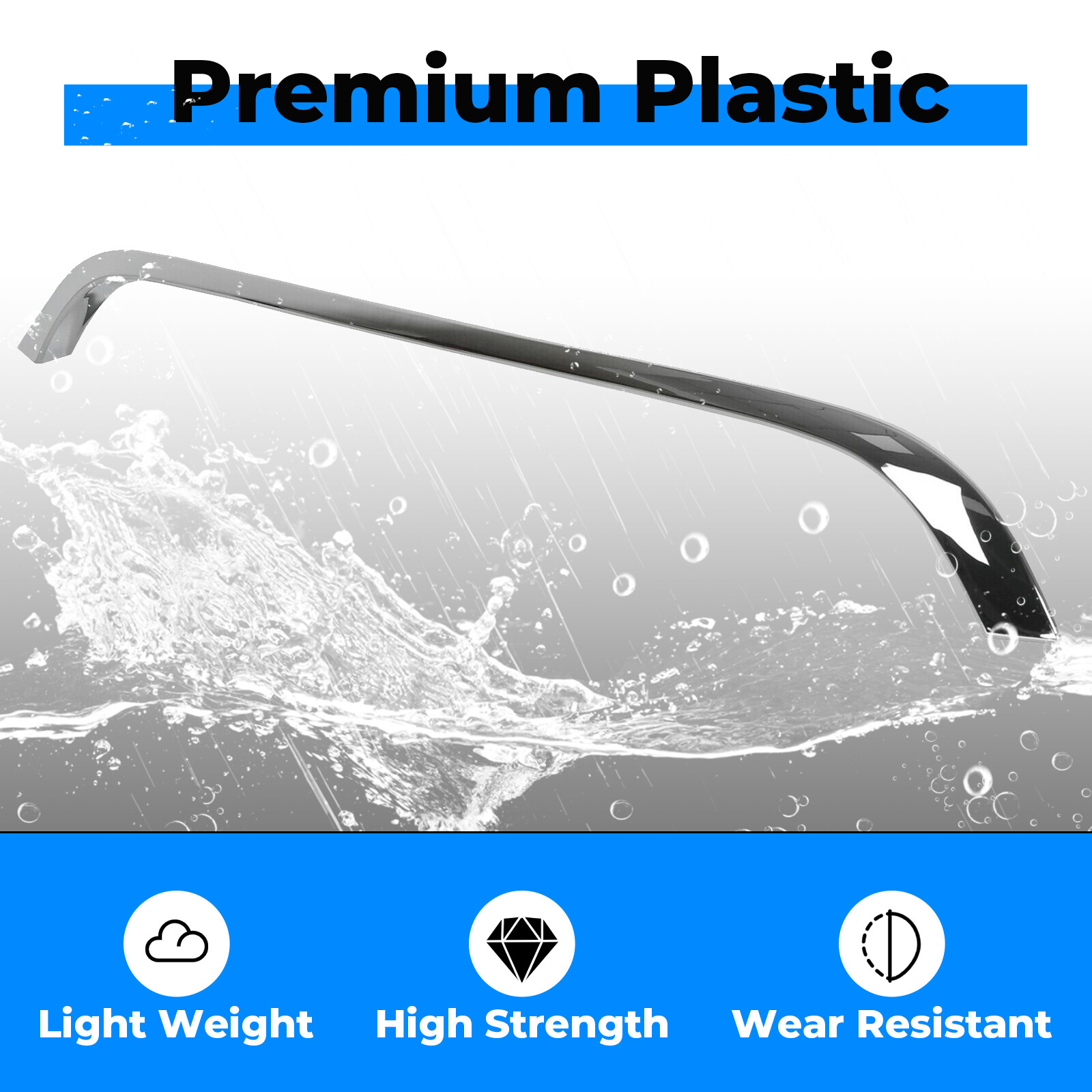 Chrome Grille Hood Molding Trim For 2007-2015 Mini Cooper R55 R56 R58 R59