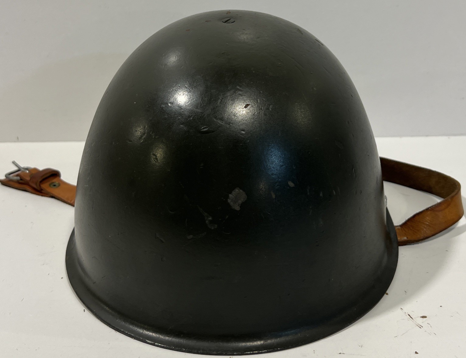 POLISH WZ-50 Steel Military Army Helmet With Liner & Chin Strap Vintage