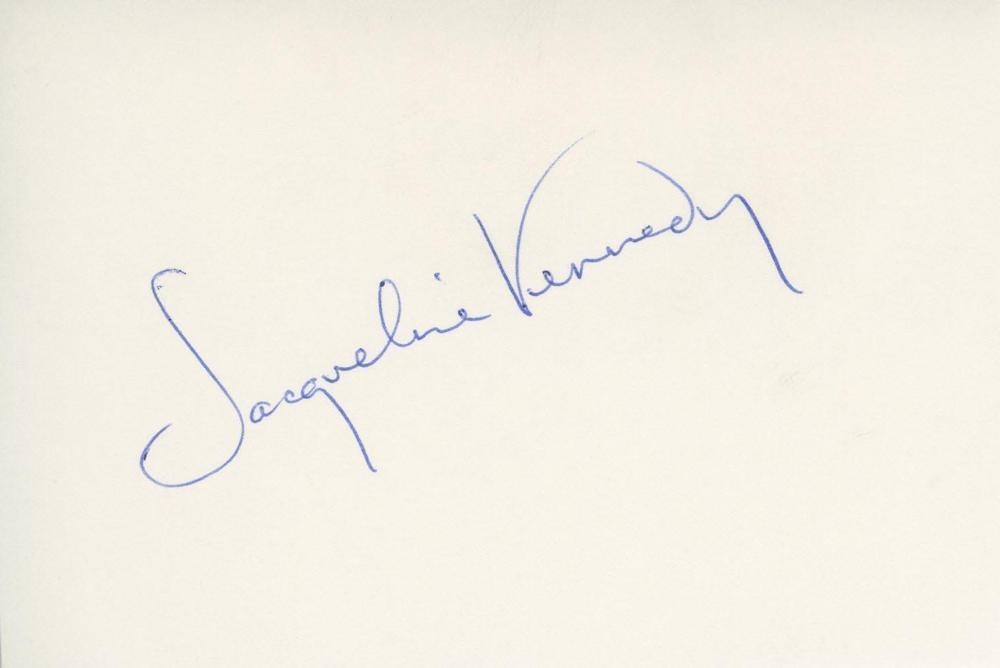 Jacqueline Kennedy Signed Autographed Cut Signature w/LOA JFK Jackie Kennedy