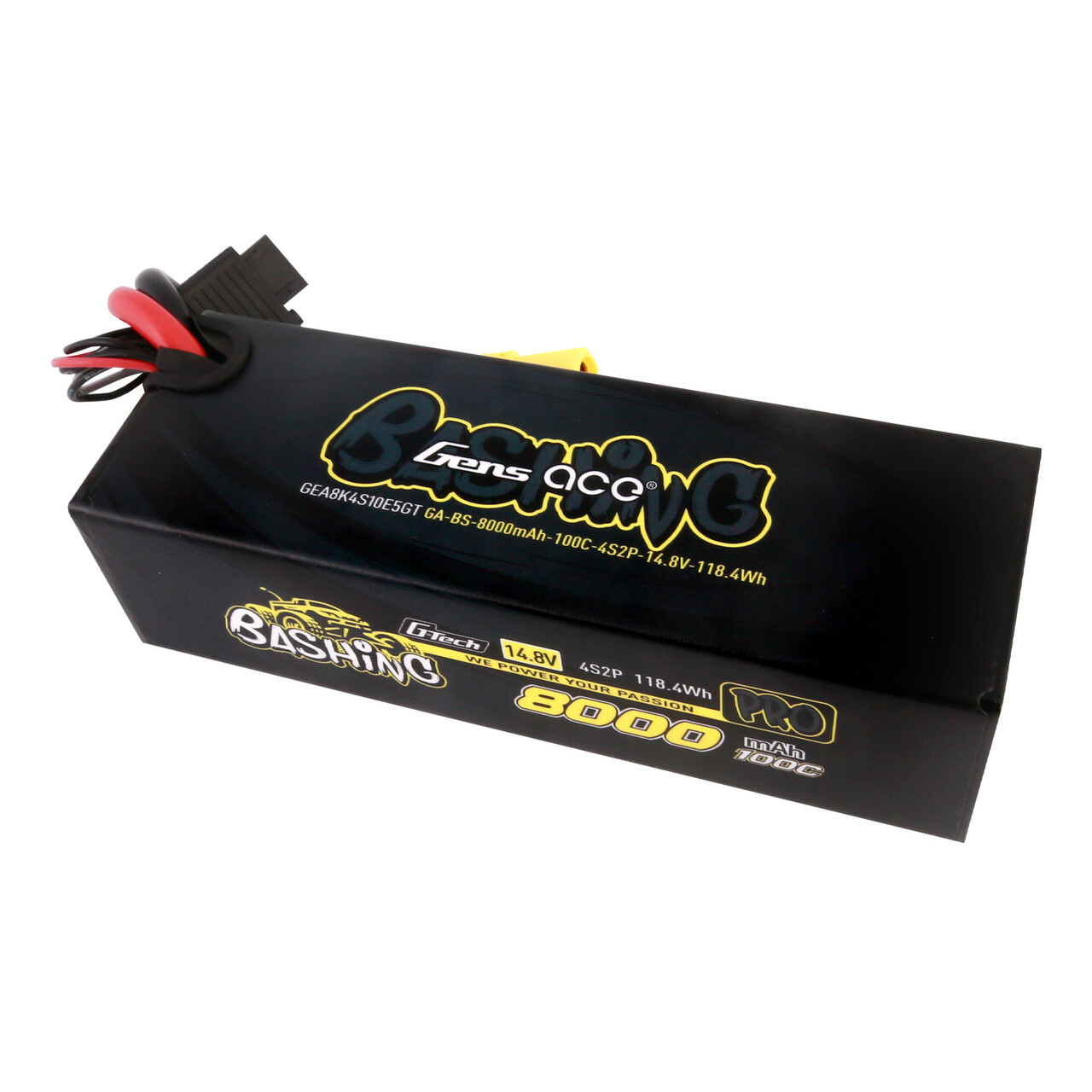 2X Gens Ace Bashing G-Tech 14.8v 100C 8000mAh 4S Lipo Battery EC5 For Arrma Car