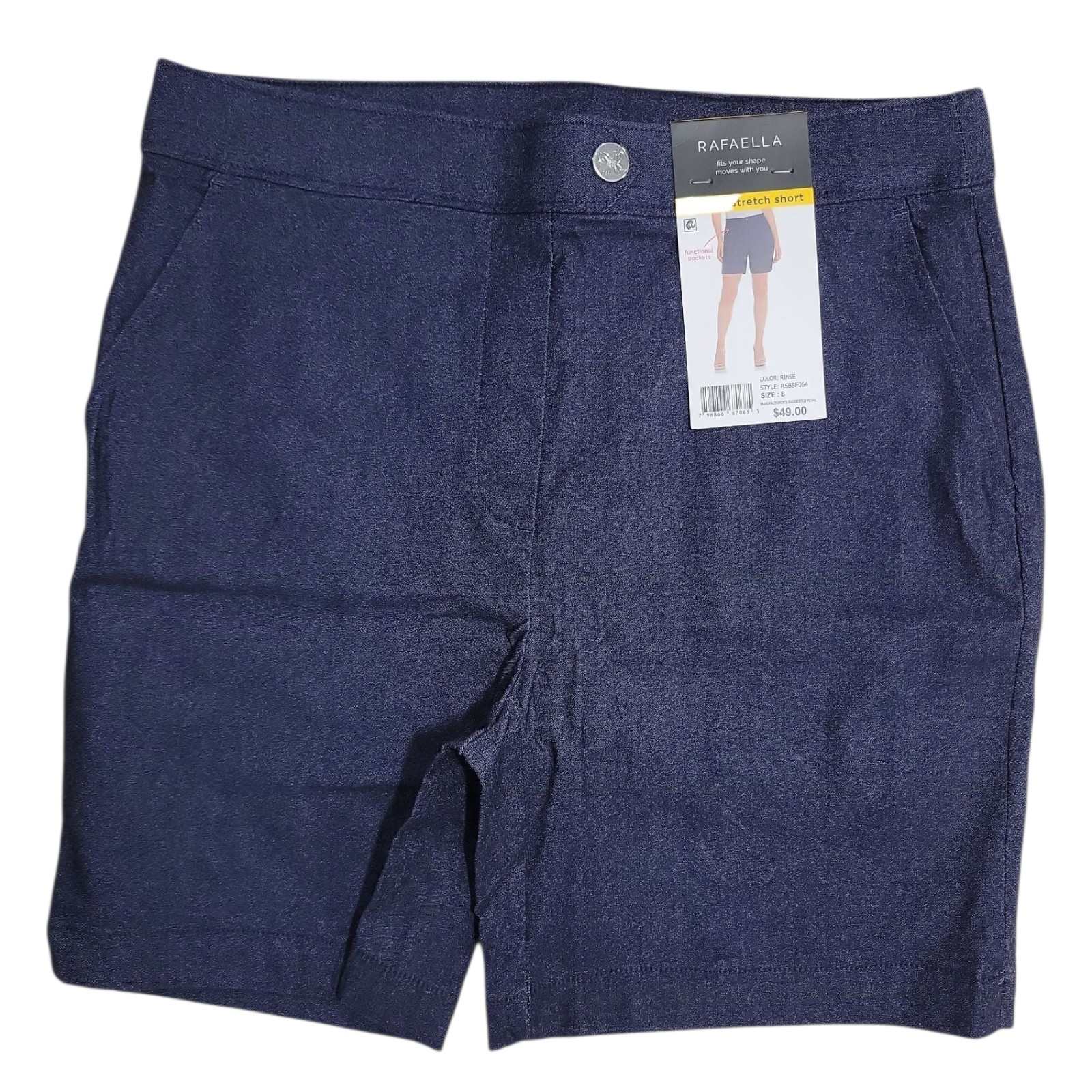 Rafaella Women's Pull-On Comfort Stretch Pockets 7" Inseam Shorts