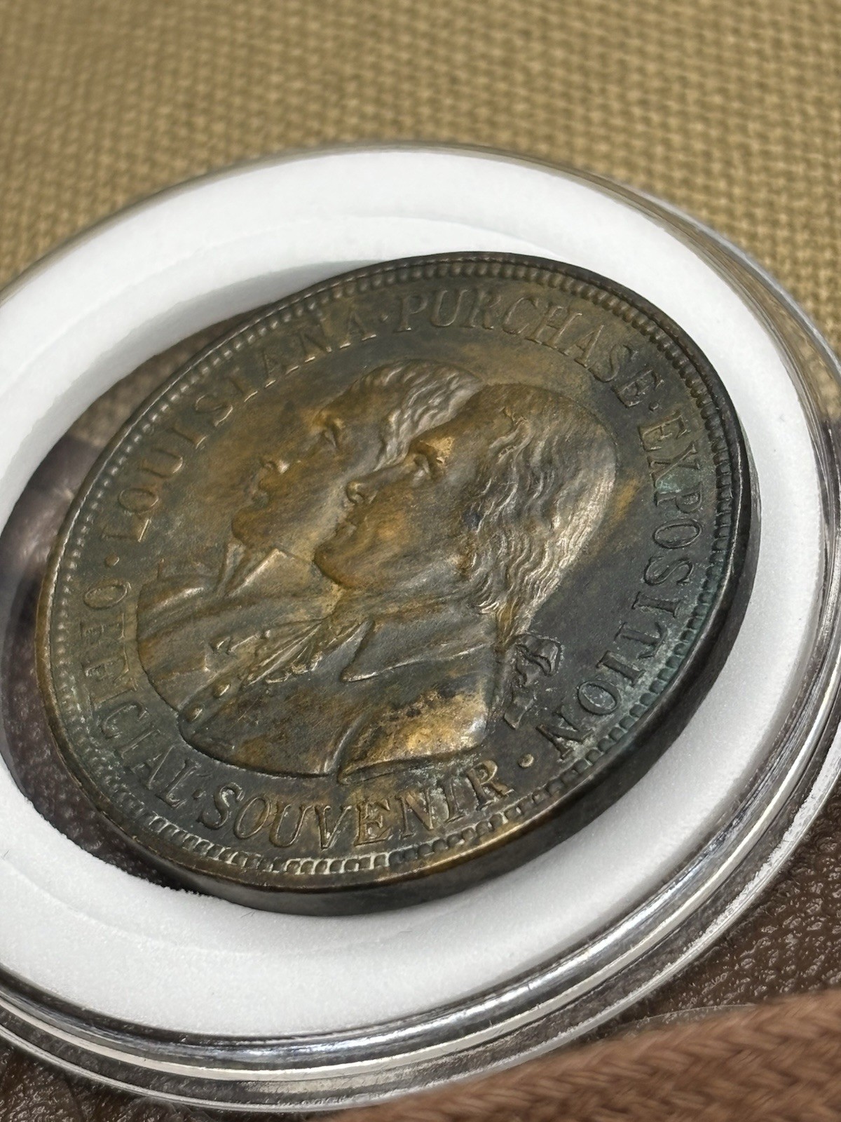 1904 So Called Dollar - Louisiana Purchase Expo HK 303 Beautiful Bronze Patina