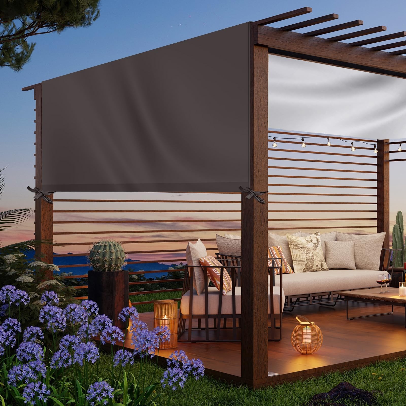 Universal Pergola Replacement Canopy Outdoor Canopy Shade Cover Waterproof Sh...