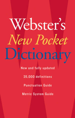 Webster's New Pocket Dictionary - Paperback - GOOD