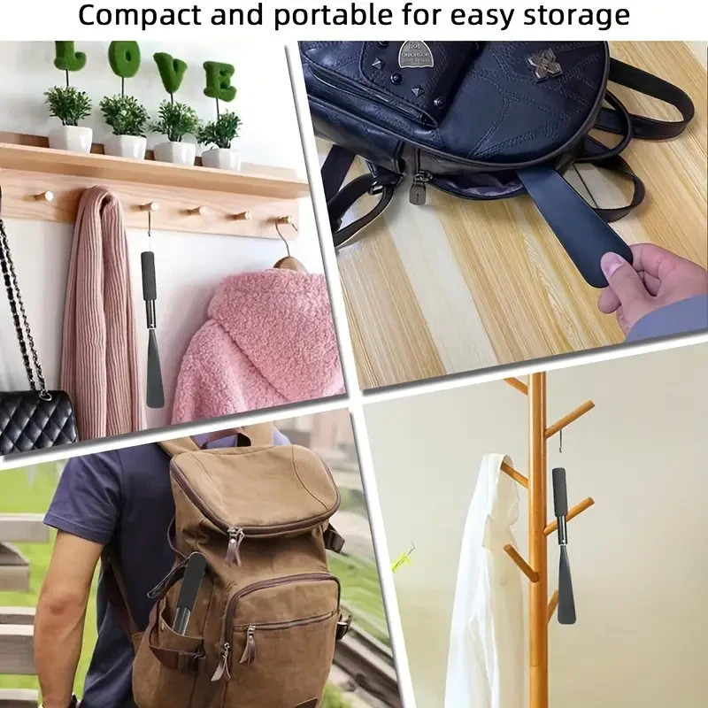 Shoe Horn Extra Long Handle Stainless Steel 28" Handled Metal Shoehorn Horns