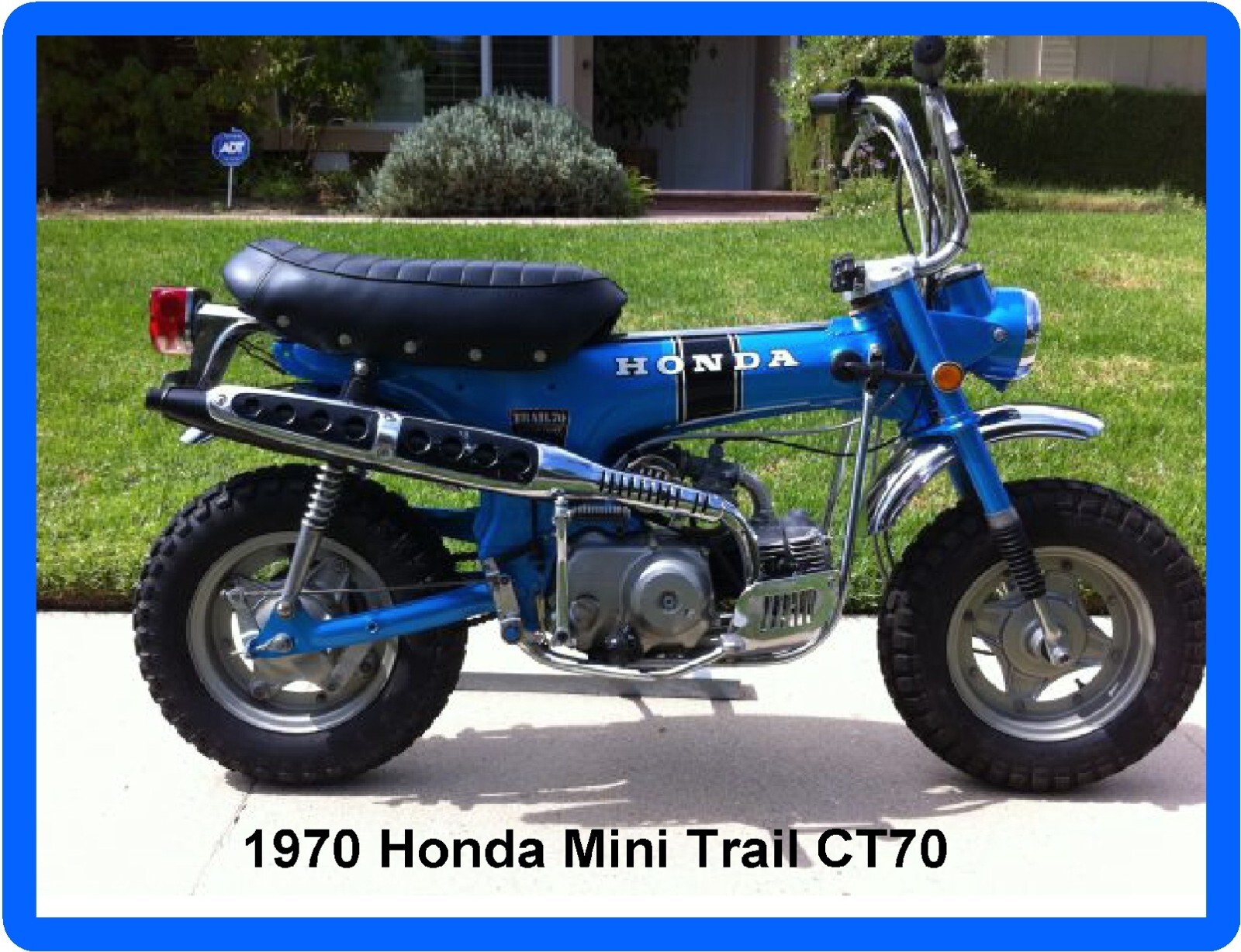 1970 Honda Mini Trail CT70  Bike  Refrigerator / Tool  Magnet