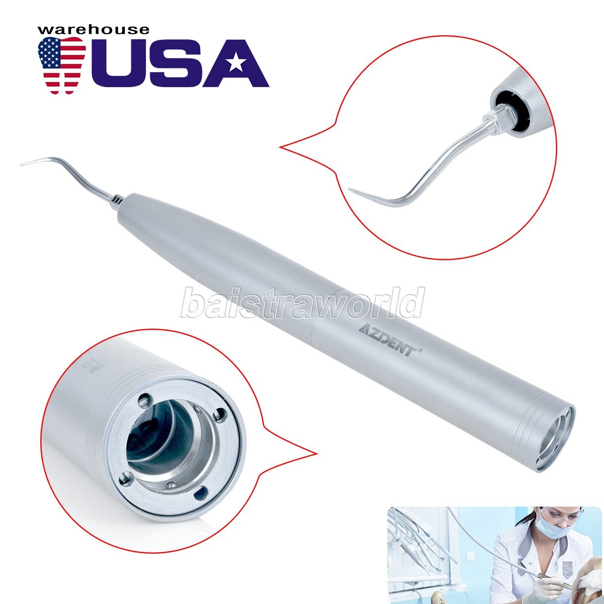 Dental MULTIflex Air Scaler Handpiece Sonic S For KAVO Coupling SJ1 SJ2 SJ3 Tips