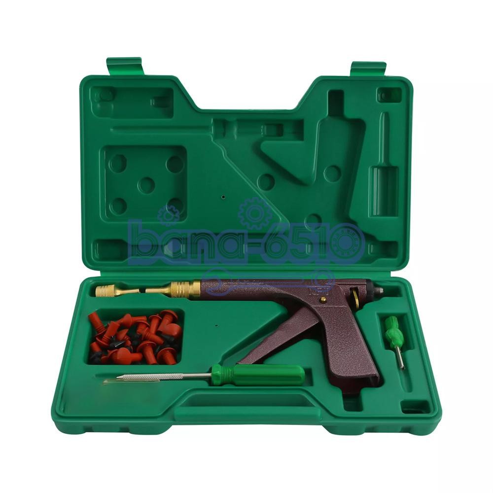 Tire Plugger Tubeless Tire Wheel Repair Gun Kit Mushroom Plug Probe Nozzle! Best