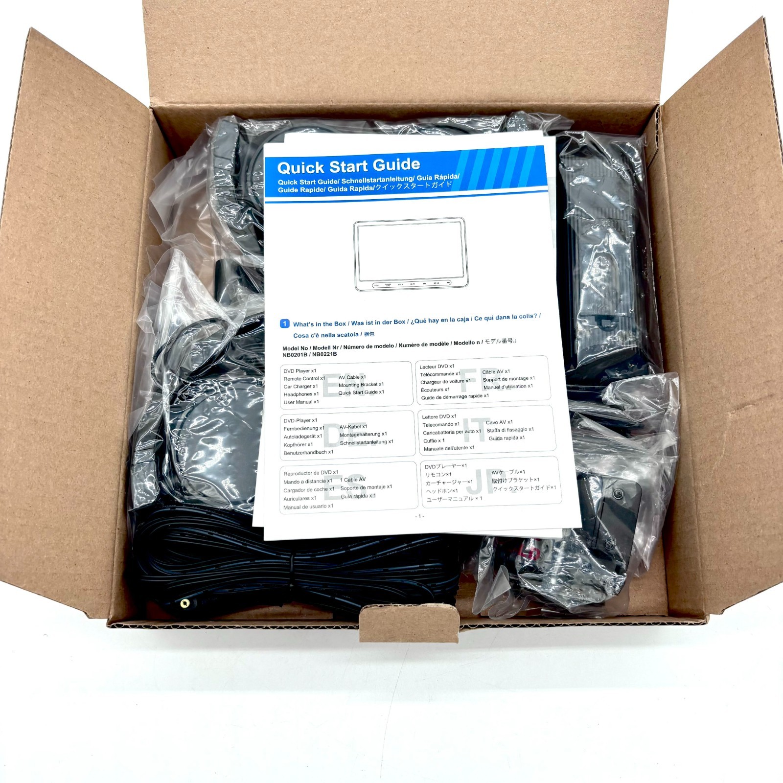 GOnavideo 10.1 Inch Dual Screen Headrest Portable Video Player (NB0421B-N1)