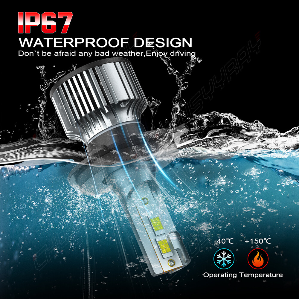 9003/H4 Headlight LED Bulbs super bright 6000k For Ski Doo REV XP XS XR 2003-18