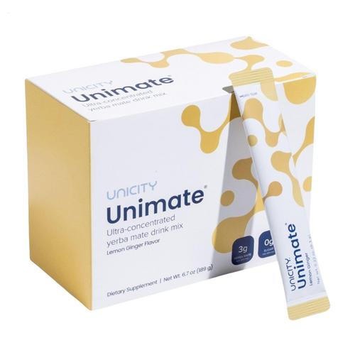 Unicity Unimate Yerba Mate Supplement LEMON GINGER 90/60/30 Packs~ Exp 2026