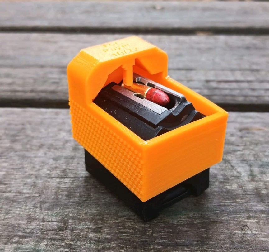 Magazine Loader Ruger 10/22 BX-1 Magazine Speedloader Thumb Saver! - Orange