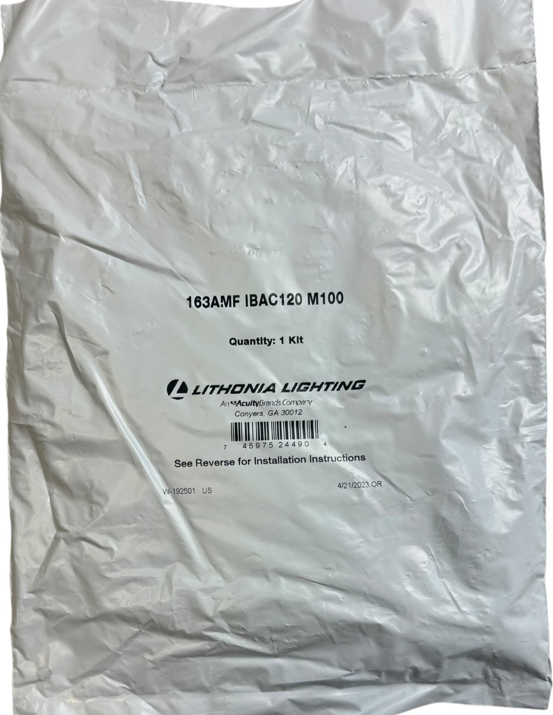 Lithonia Lighting IBAC120 M100 Fixture Mounting Kit Gripple Hanger LOT OF 5