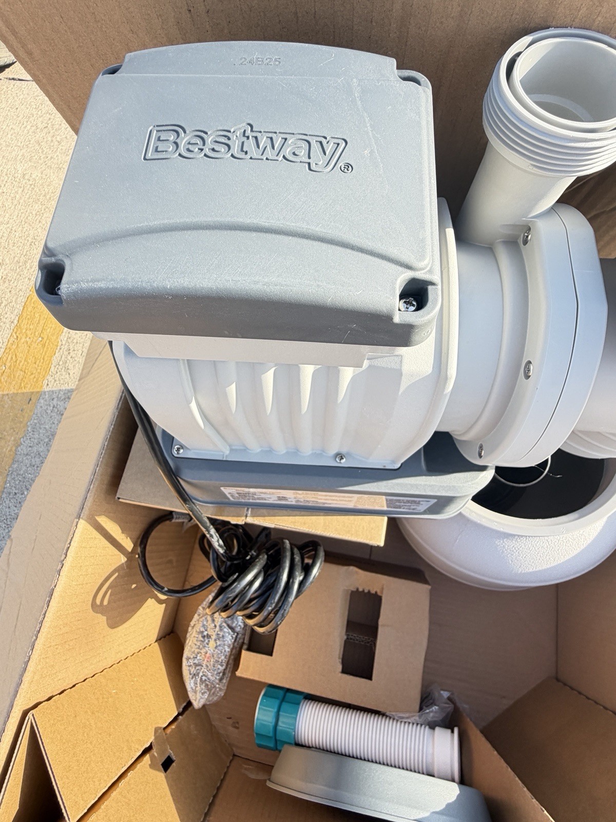 Used Bestway 58498e 1500Gallon Sand Filter PumpFor Above Ground Swimming