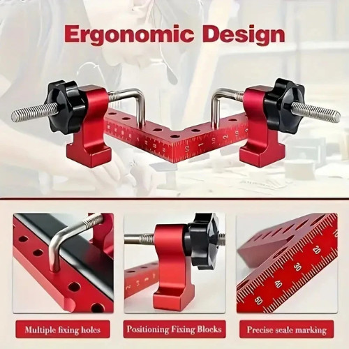 90 Degree Aluminum Metal Woodworking Clamps for Corner Positioning 140mm