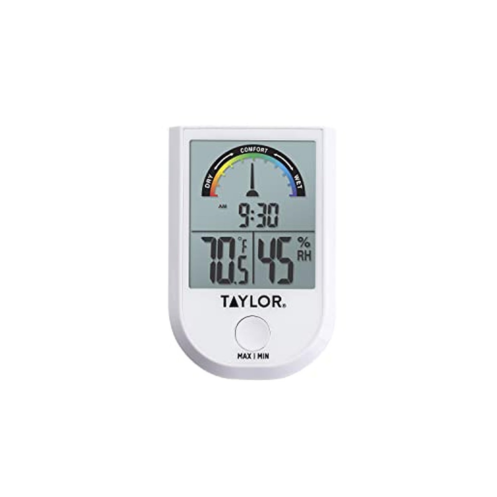 Taylor Digital Wireless Indoor Comfort Level Single Display, White