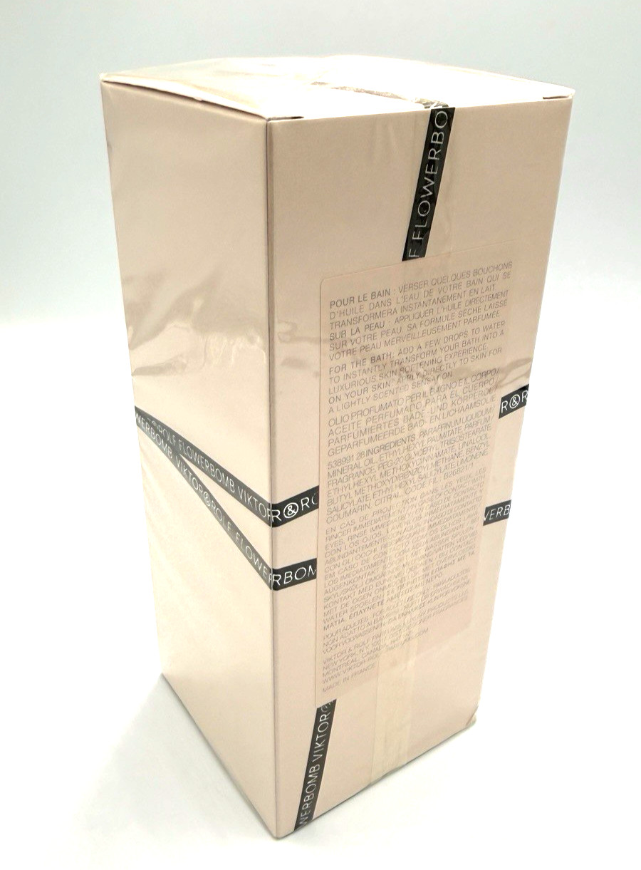 Viktor & Rolf Flowerbomb Bomblicious Perfumed Bath Body Oil 300ml Factory Sealed