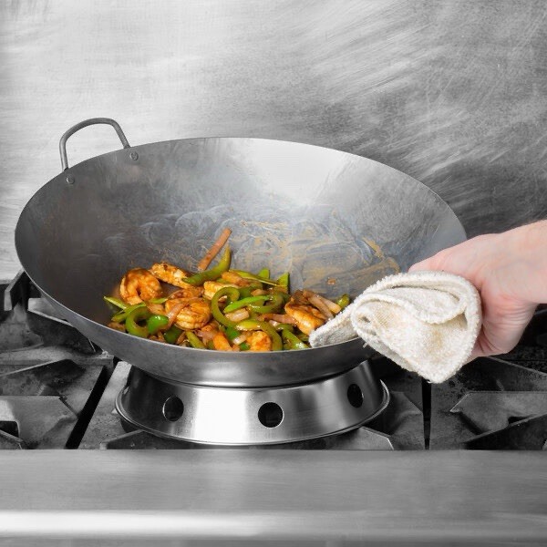 16" Hand Hammered Cantonese Wok Mandarin Carbon Steel Wok