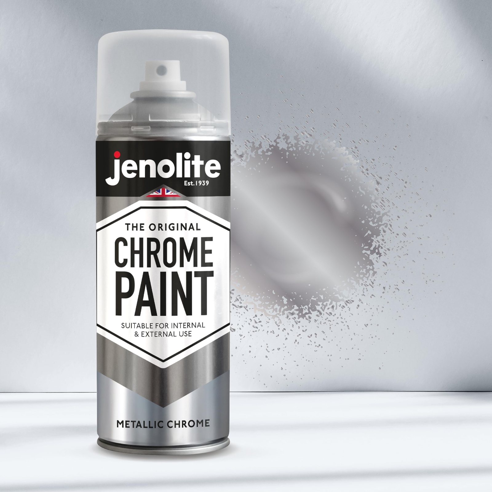 Chrome Spray Paint Smooth Chrome Finish - Multi Surface Paint Suitable For In...