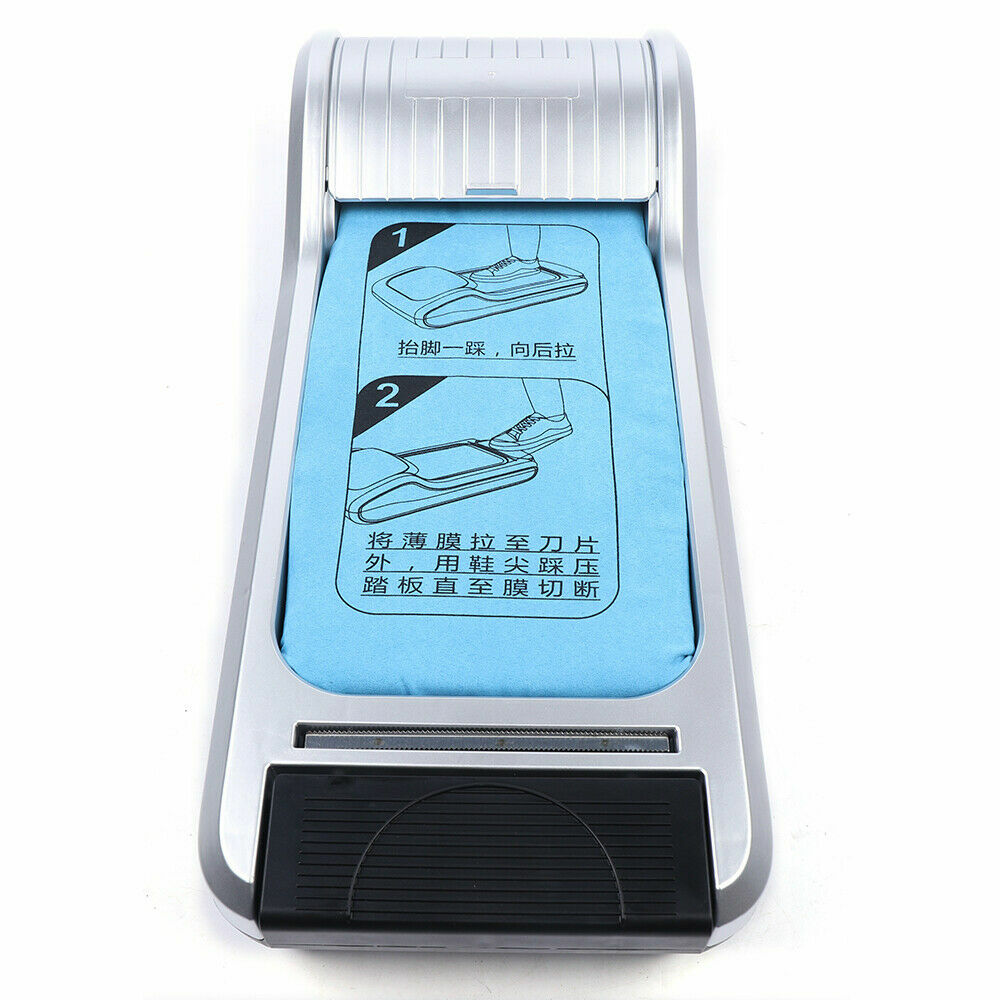 Automatic Shoe Cover Dispenser Machine W/ 300 Disposable Shoe Films Household