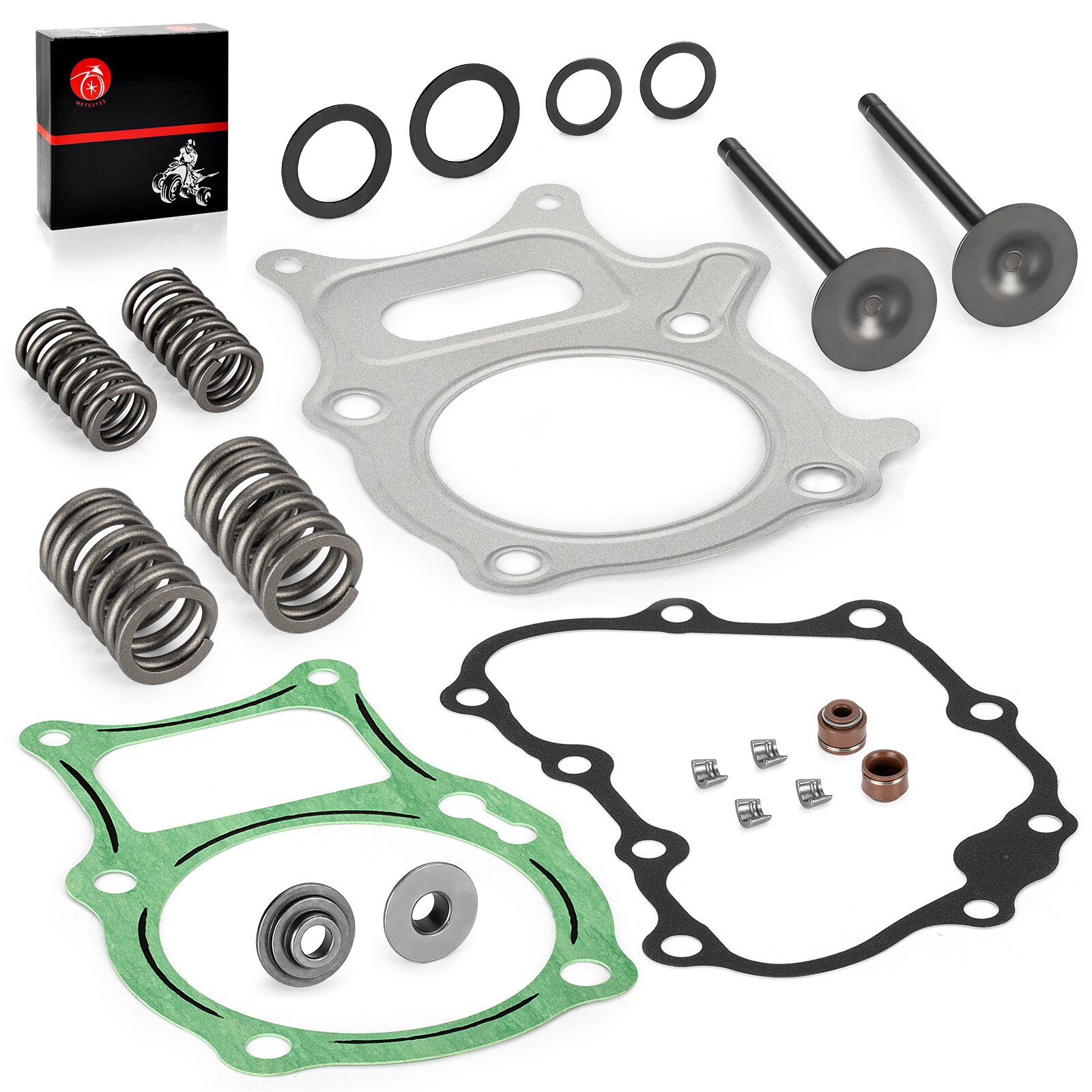 Intake Exhuast Valve Seal Spring Kit for Honda Recon 250 TRX250 TE TM 2002-2023