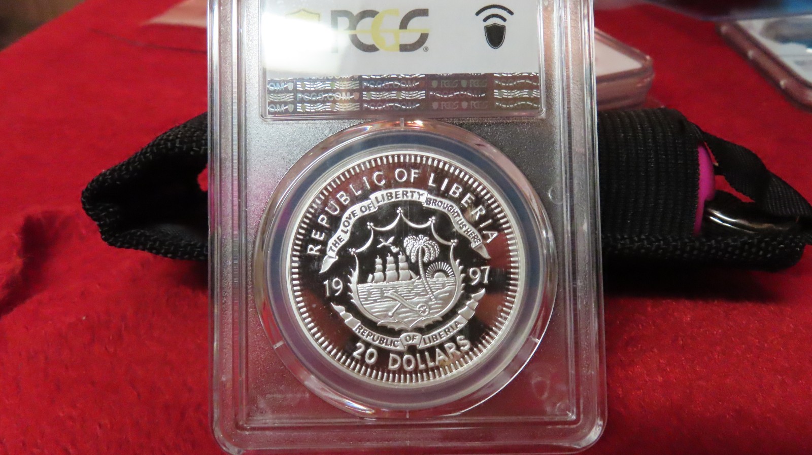 Liberia 1997 Princess Diana Princess of Wales Wedding 1oz .999 Silver PCGS PR68