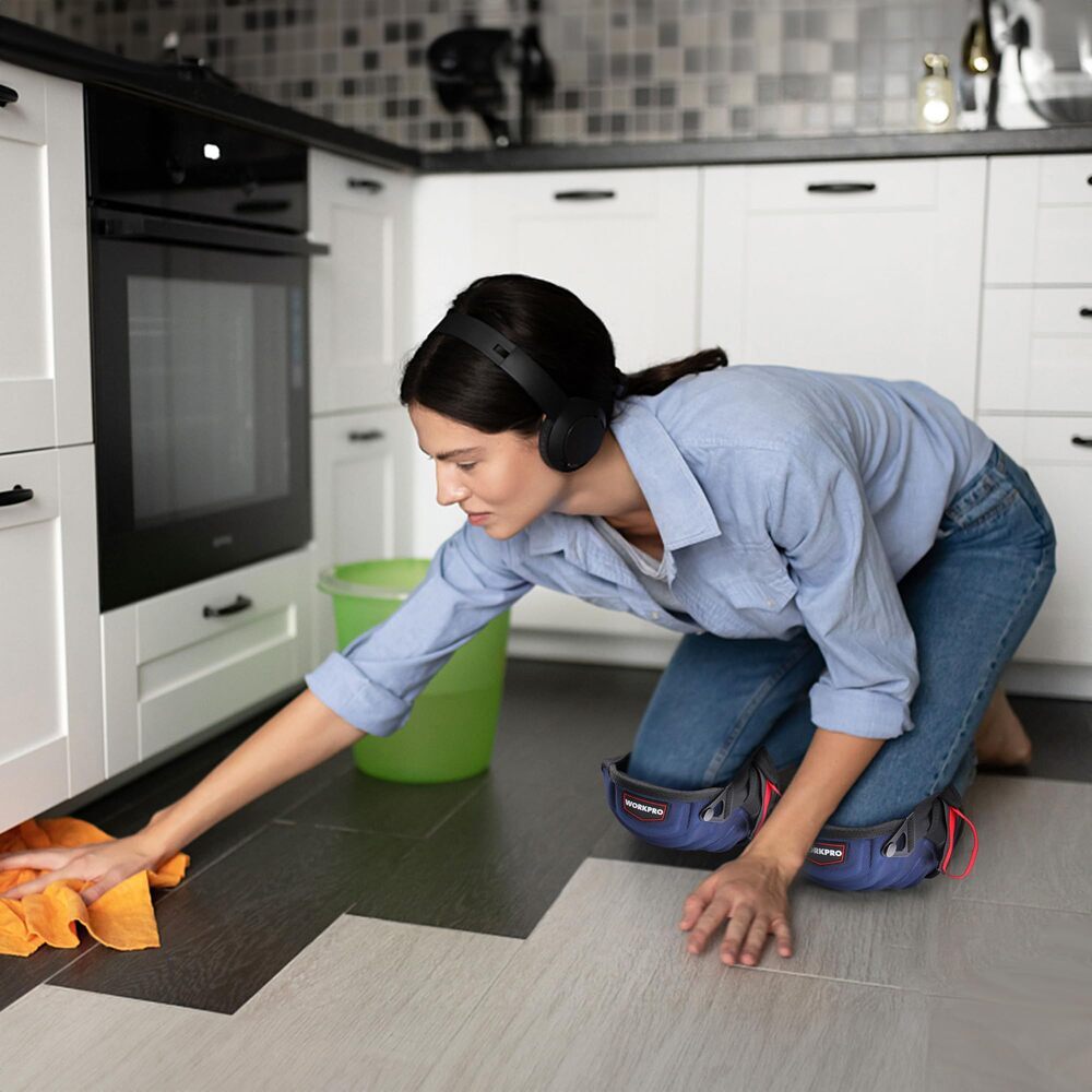 WORKPRO Knee Pads for Work Safety Construction Kneepads Gel Cushion Foam Padding