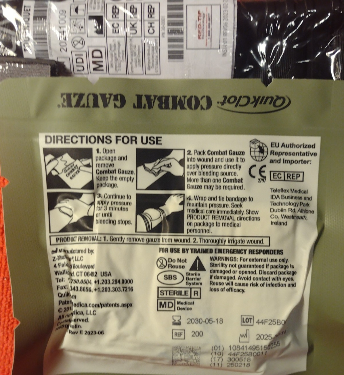 IFAK JFAK EMT COMBAT MEDIC BLEED STOP KIT NAR CAT G7 TQ w QuickClot COMBAT GAUZE