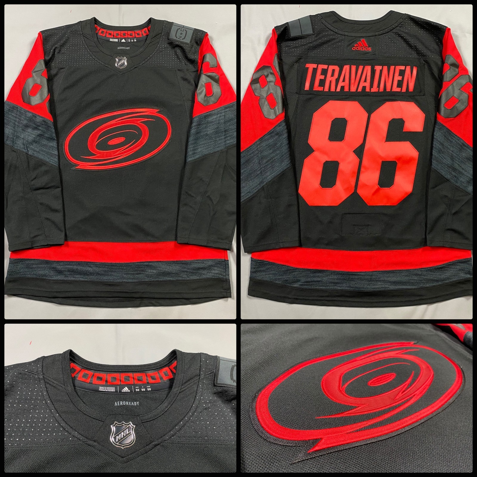 Carolina Hurricanes Stadium Series Adidas Authentic LEAKED Jersey NWT - 50