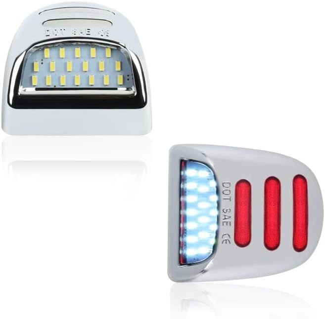 Chrome LED License Plate Tag Light for Chevy Silverado 1500/2500/3500 1999-2013
