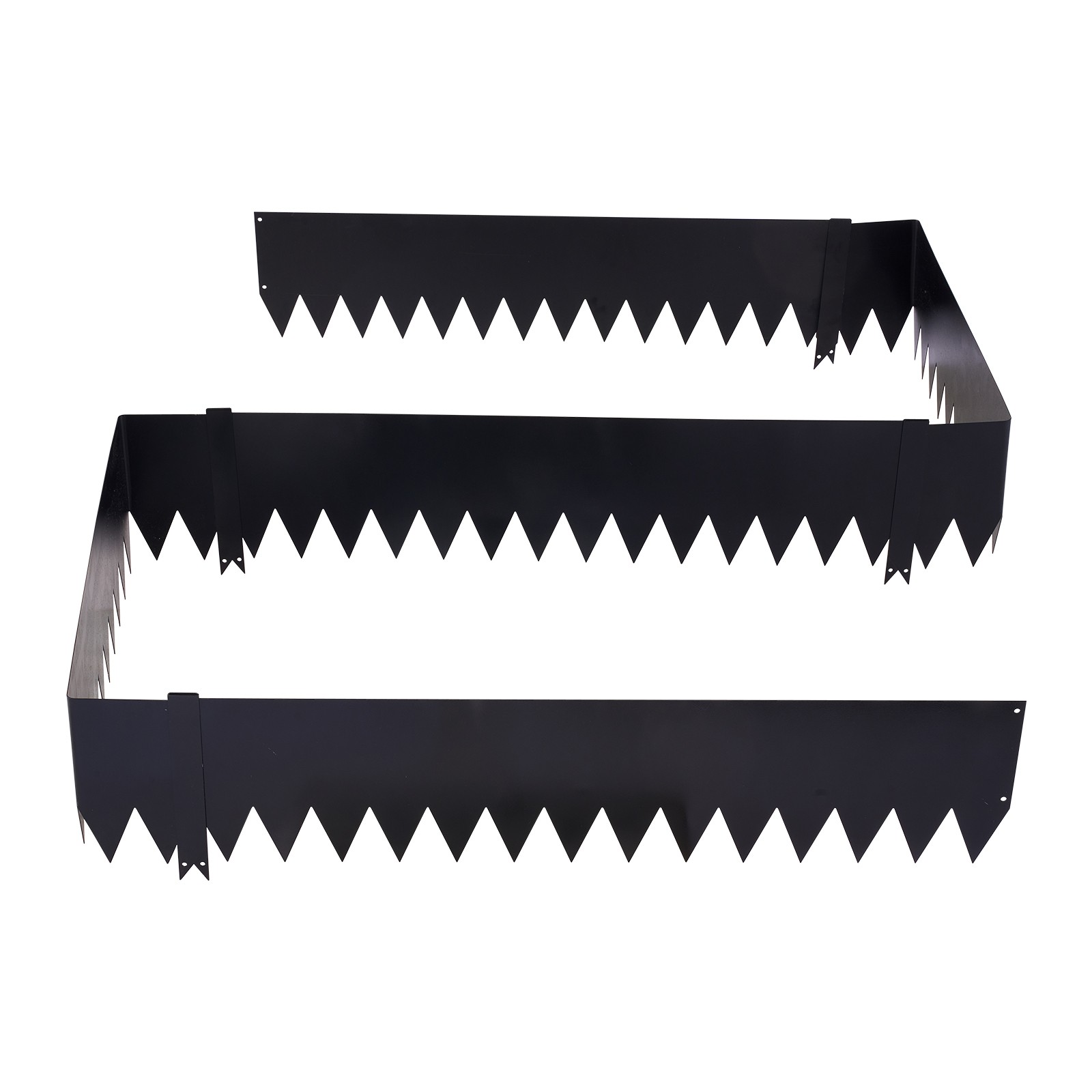 Uimoso Galvanized Steel Landscape Edging 40 x10 in Metal Garden Border, Set of 6