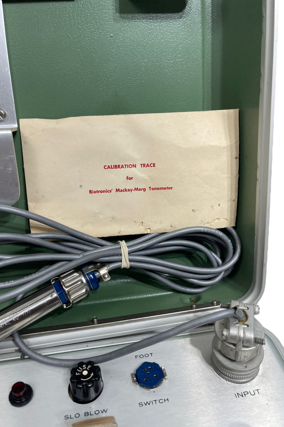 Vintage Biotronics Mackay Marg Electronic Tonometer Model 11 Mid-Century Medical