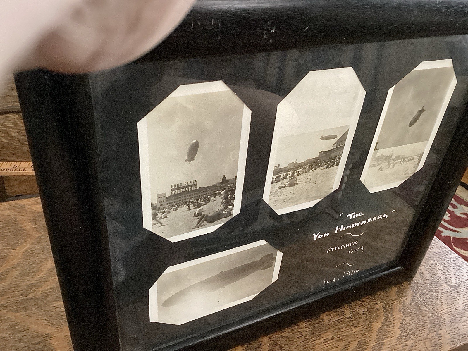 Hindenburg LZ 129 Zeppelin Rigid Airship Vintage Photo 1937 Lakehurst Dirigible