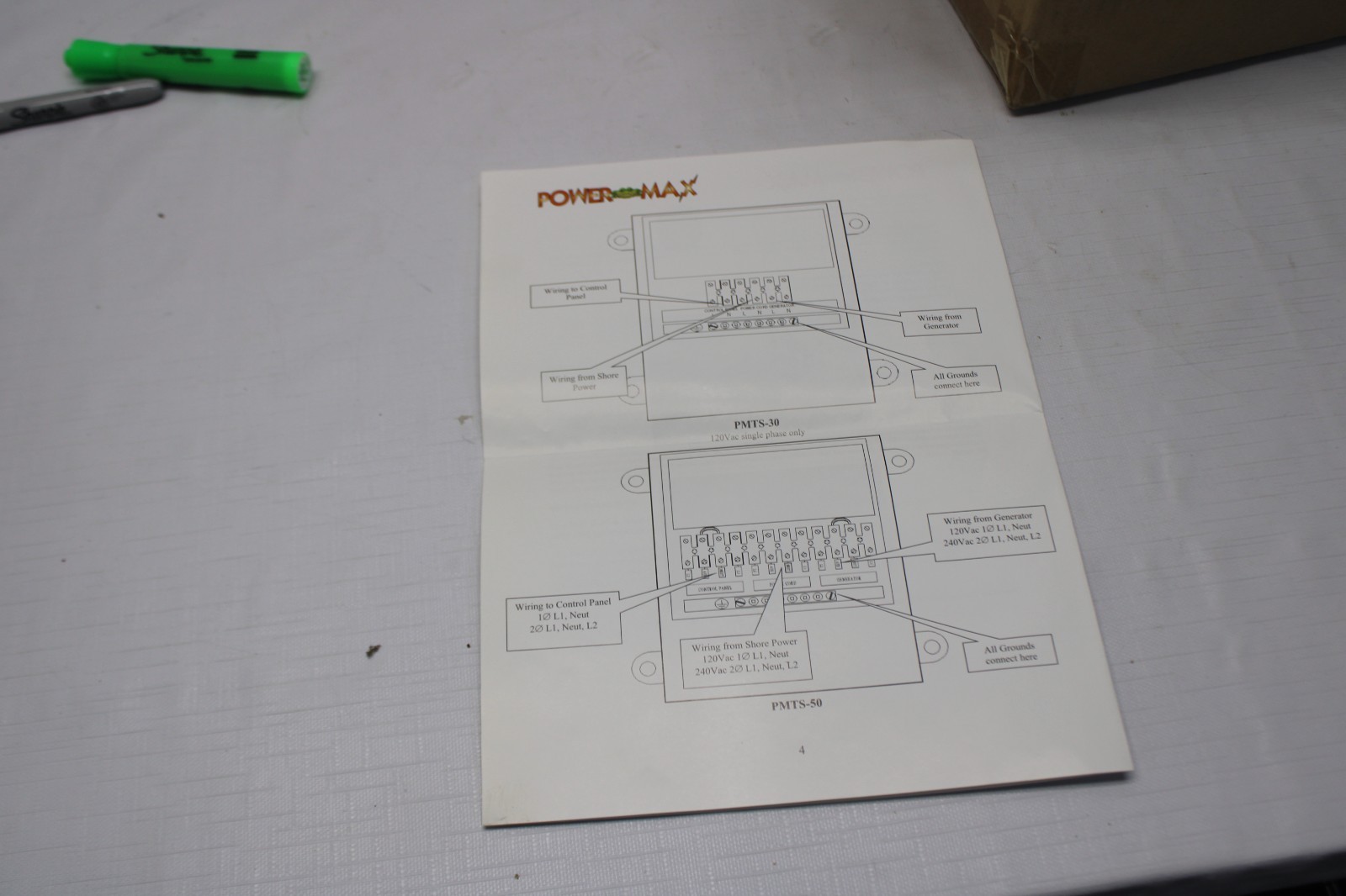 NEW Powermax PMTS-30 Automatic Transfer Switch 30 Amp RV Generator to Shoreline