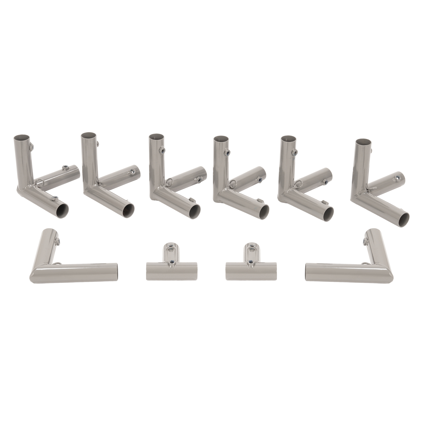 Rust Resistant 10 Pieces 1" Golf Frame Corner Kit DIY Canopy with Eye-Bolts