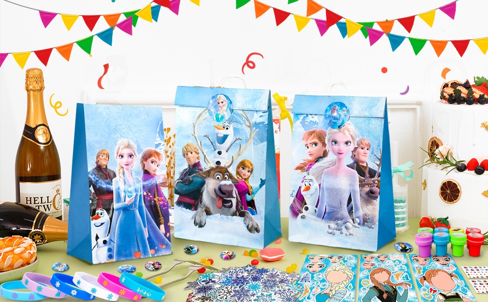 Frozen Party Favors, Princess Frozen Birthday Party Supplies Goodie Bag Stuffers