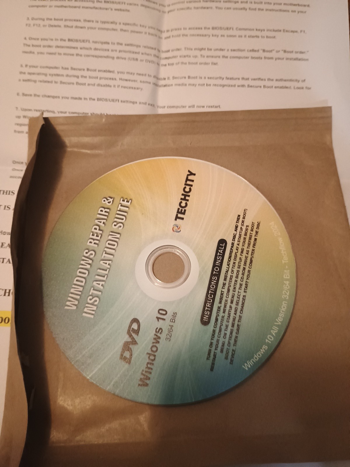 Reinstall DVD for Windows 10 All Versions 32/64 Bit. Recover, Restore, Repair Bo