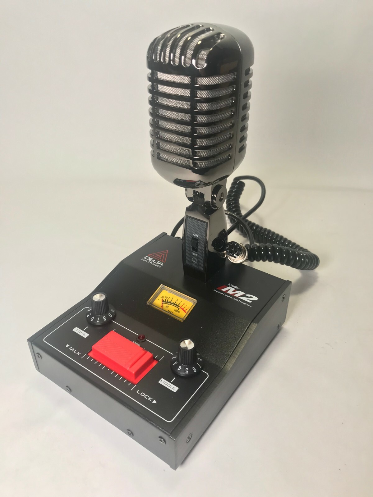 8 PIN for YAESU BLACK CHROME DELTA M2 AMPLIFIED POWER BASE MICROPHONE HAM MIC