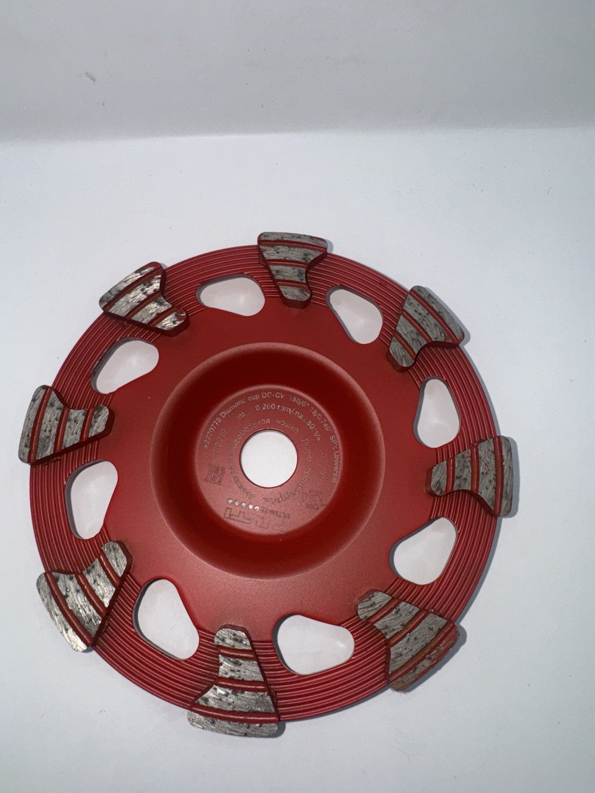 HILTI 6” DG-CW SPX UNIVERSAL DIAMOND CUP GRINDING WHEEL DG150 PART/#2270779