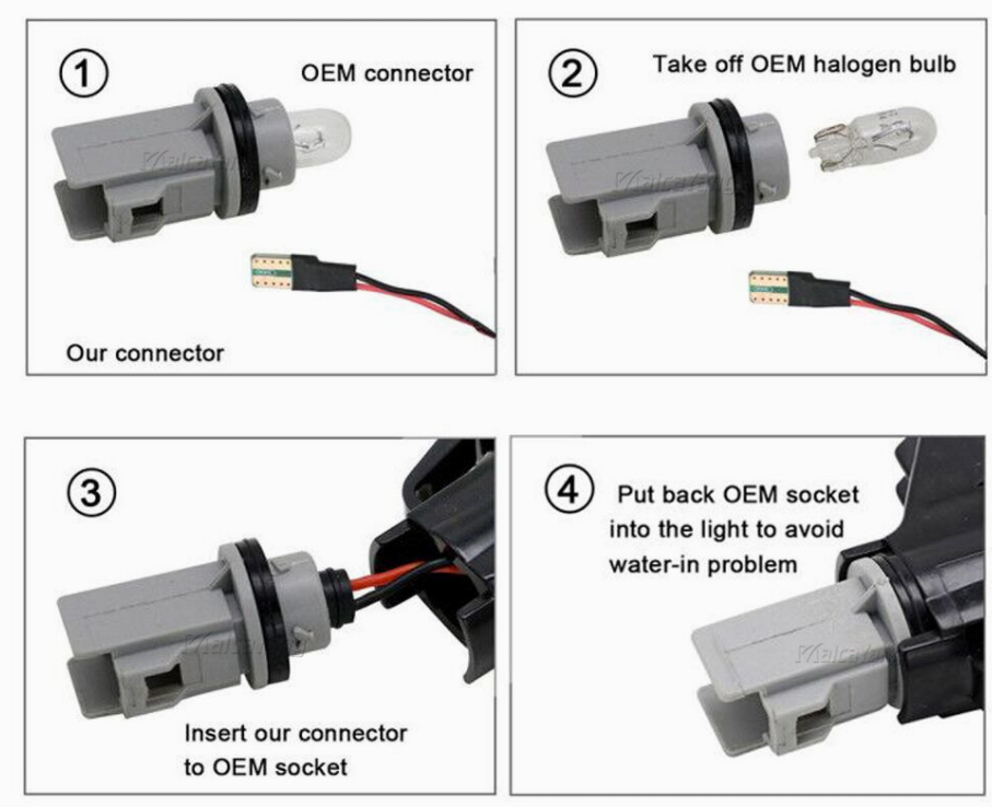 6PCS Smoke LED Tail Light & Side Marker Lamp For Ford F150 F250 E150 Truck 73-79