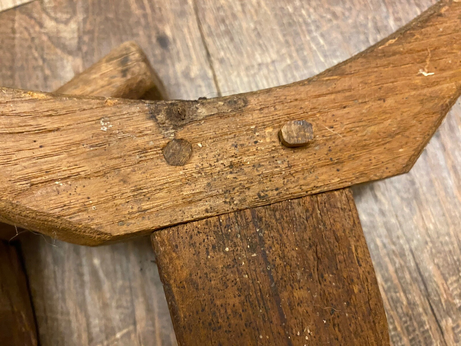 2Pair Antique 1800’s Wooden Handcrafted Medical Crutches Civil War Era Tiny Tim