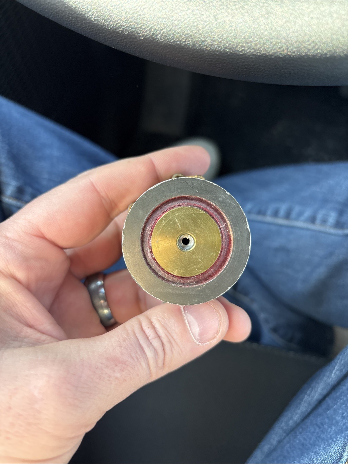 Vintage 40MM Navy Empty Spent Shell Trench Art Ash Tray/Paperweight Cartridge