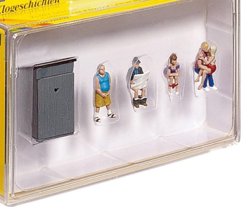 Noch 36560 Toilet Stories N Scale Figures
