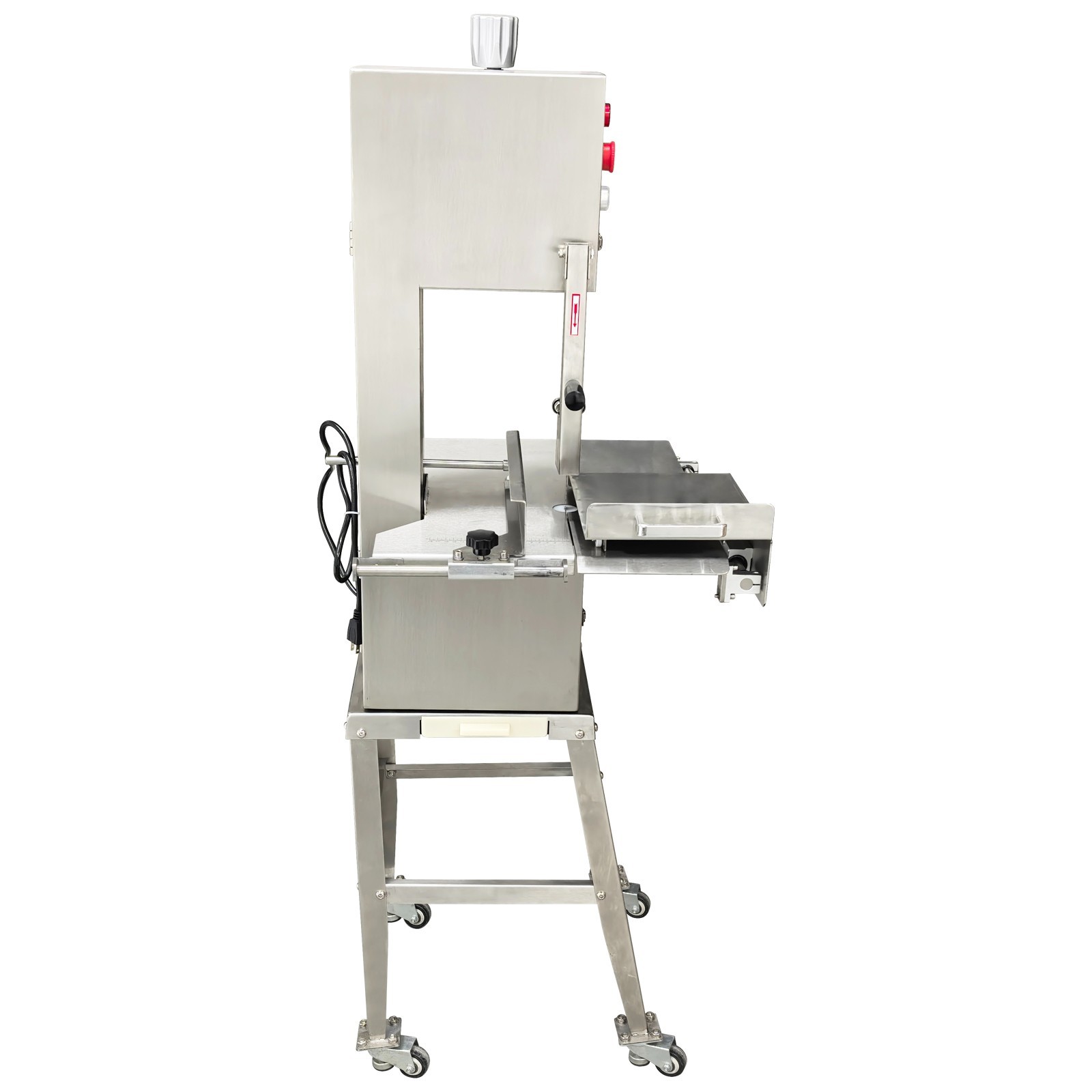 Electric Bone Saw Commercial Frozen Meat Cutter Stainless Steel Band Saw 110V