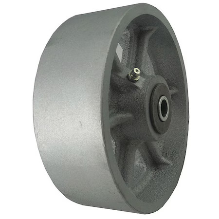 Zoro Select 26Y440 Caster Wheel,Cast Iron,1400 Lb.,Gray